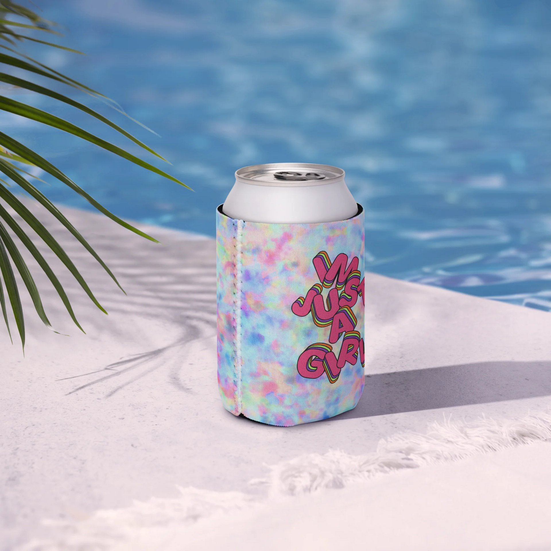 I'm just a girl Pastel Tie-Dye Coozie product image (6)