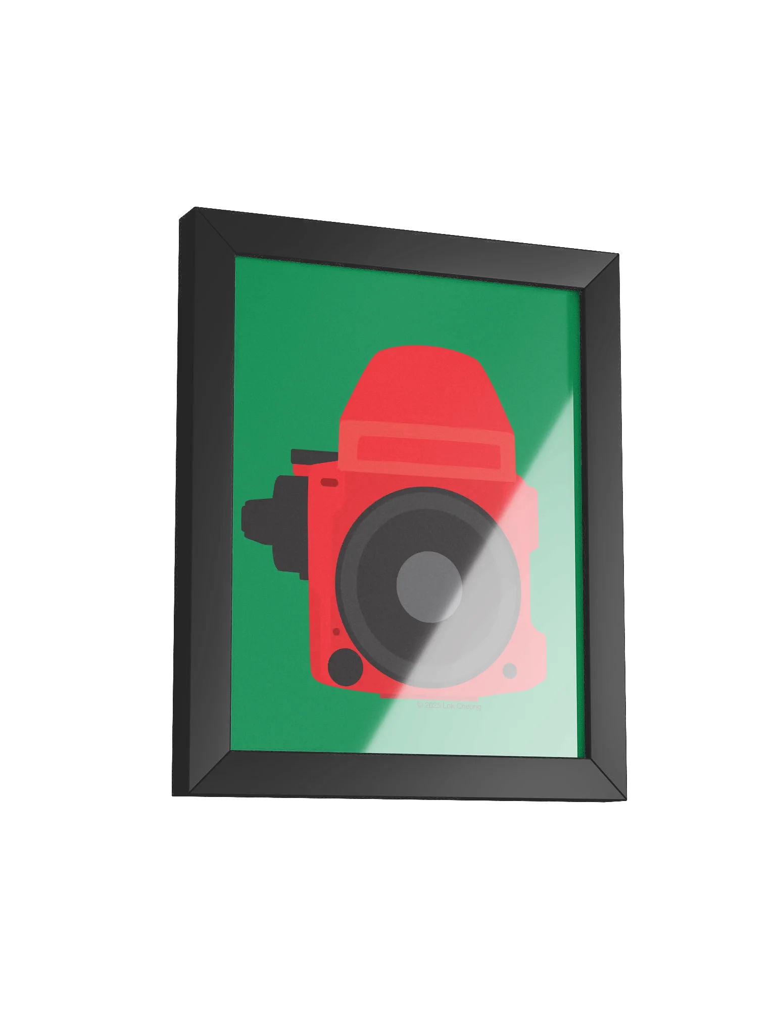 M 645 Red on Green - Framed Poster product image (2)