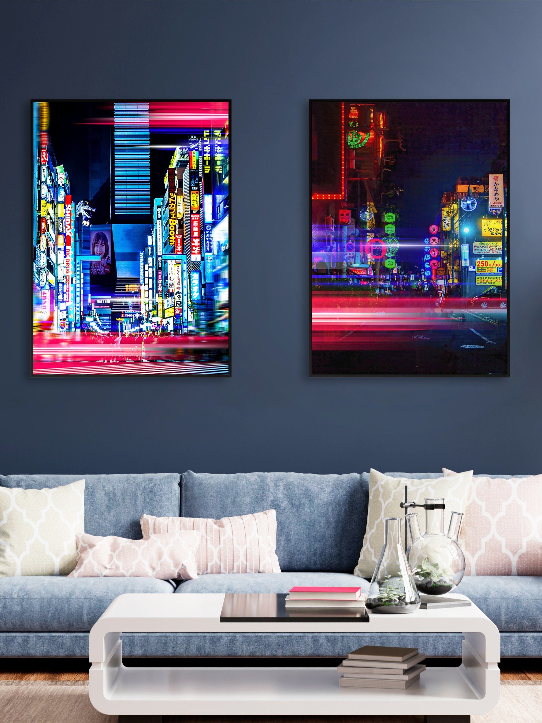 Neon night city: Tokyo, Japan (synthwave/vaporwave/retrowave/cyberpunk) — aesthetic poster product image (2)