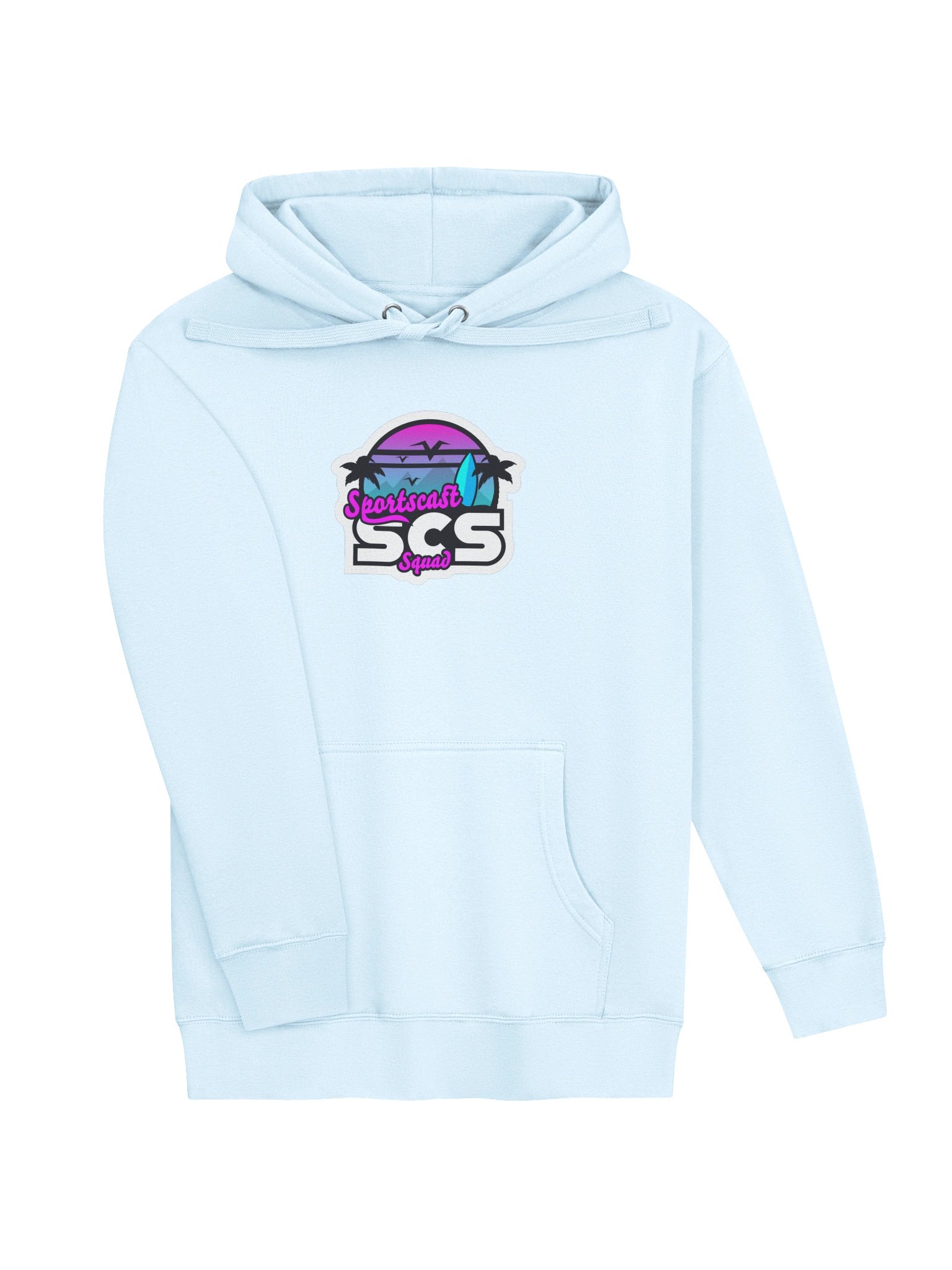 SCS Summer Time Unisex Sky Blue Hoodie product image (3)