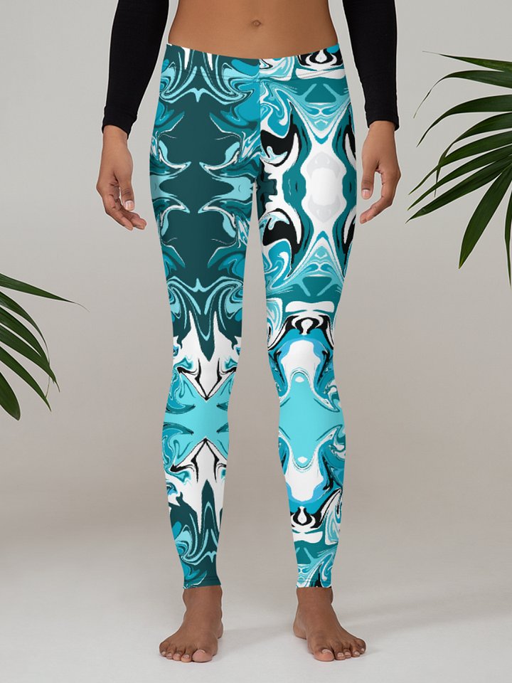 Blue Swirl Leggings product image (2)