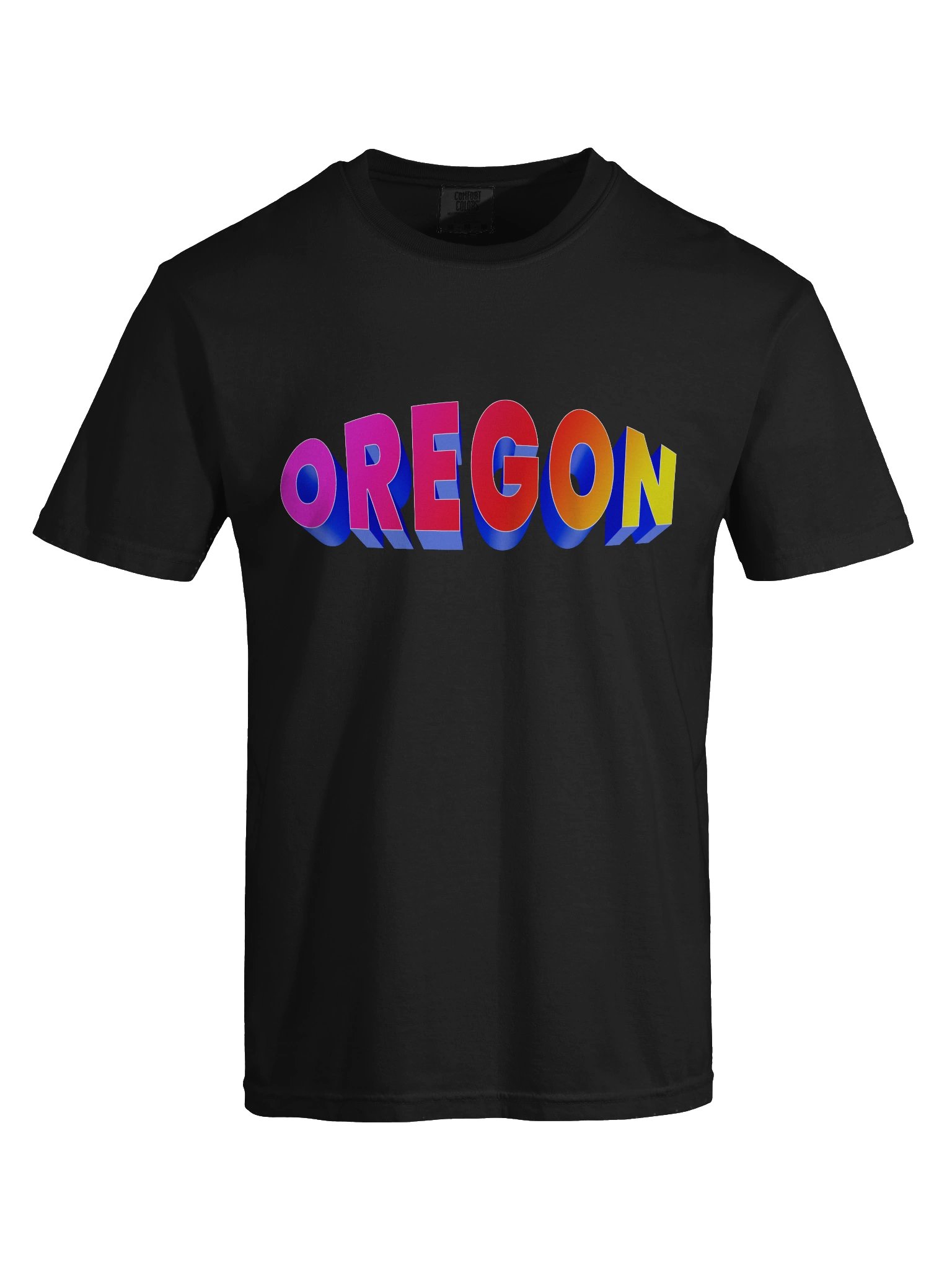 OREGON Pop‑Up 3D Gradient Heavyweight Tee product image (7)
