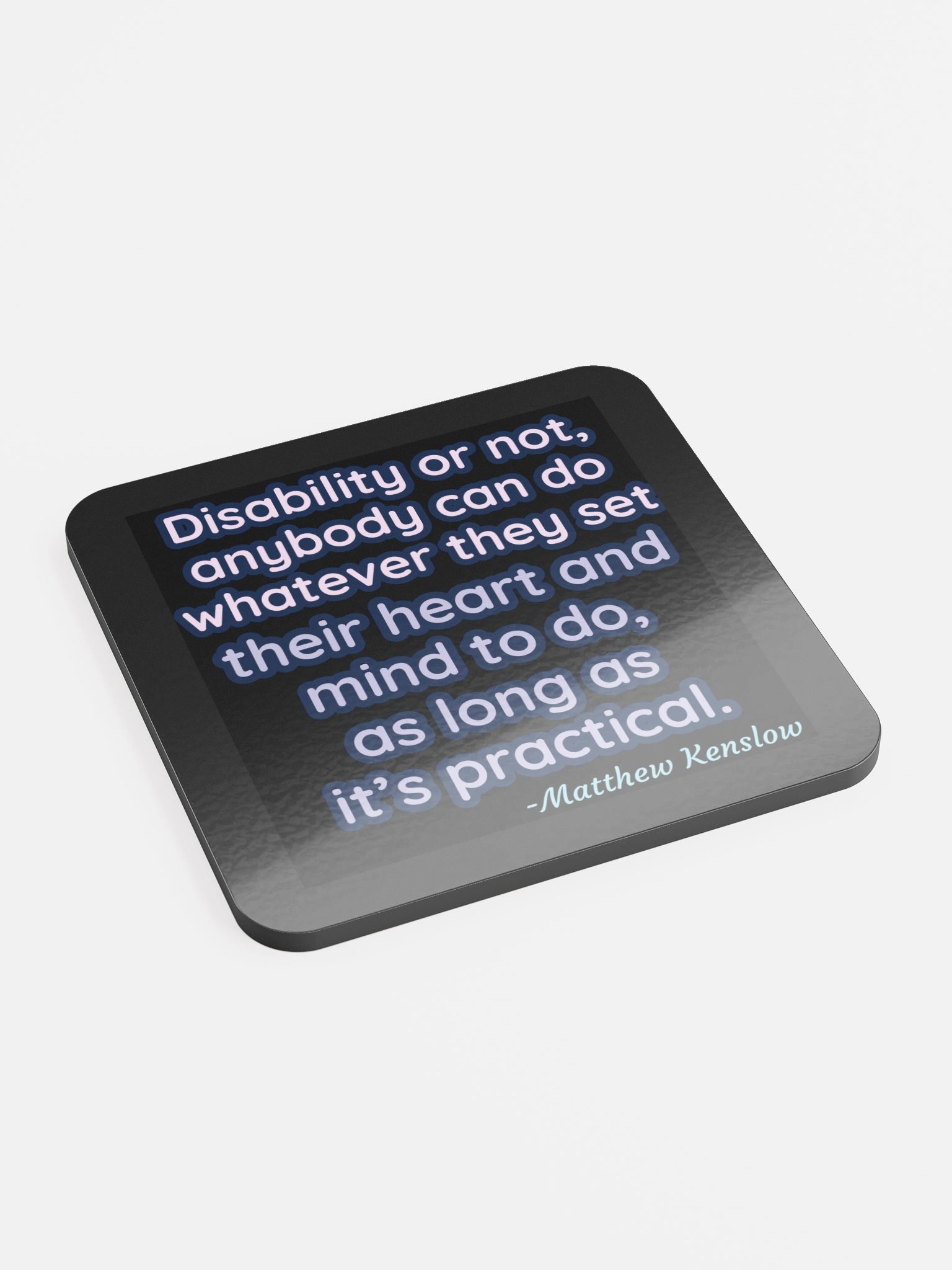 Glossed Cork Coaster [Quote 2] product image (2)
