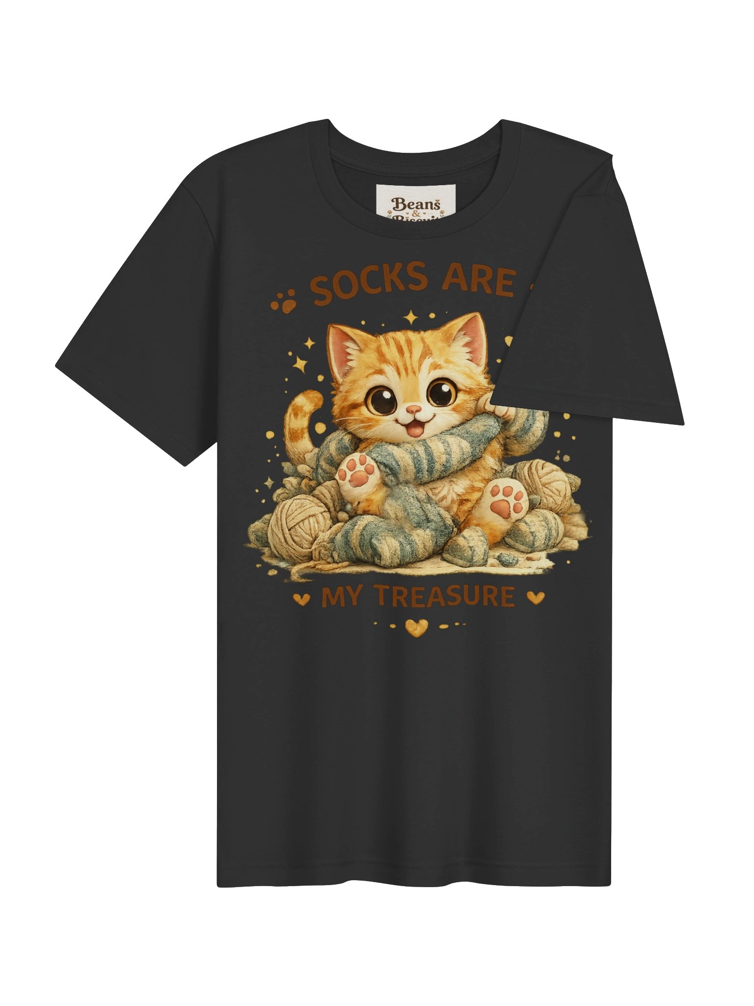 Beans Socks Are My Treasure Kitten Tee product image (15)