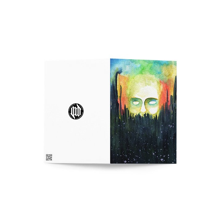 Forest Ghost — Watercolor Portrait Greeting Card product image (2)