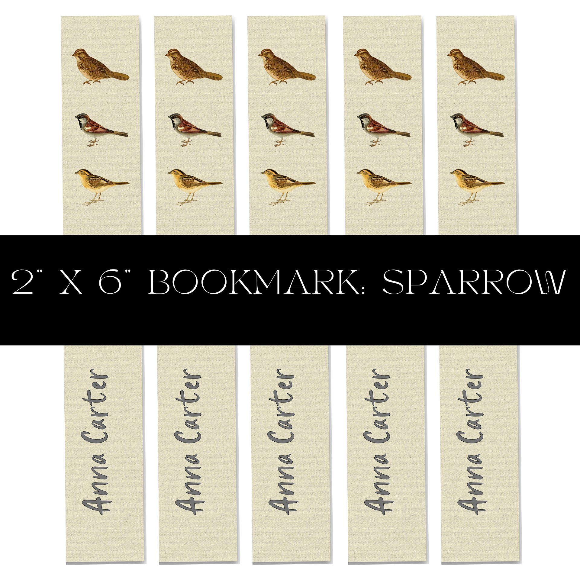 Sparrow Bookmark product image (1)