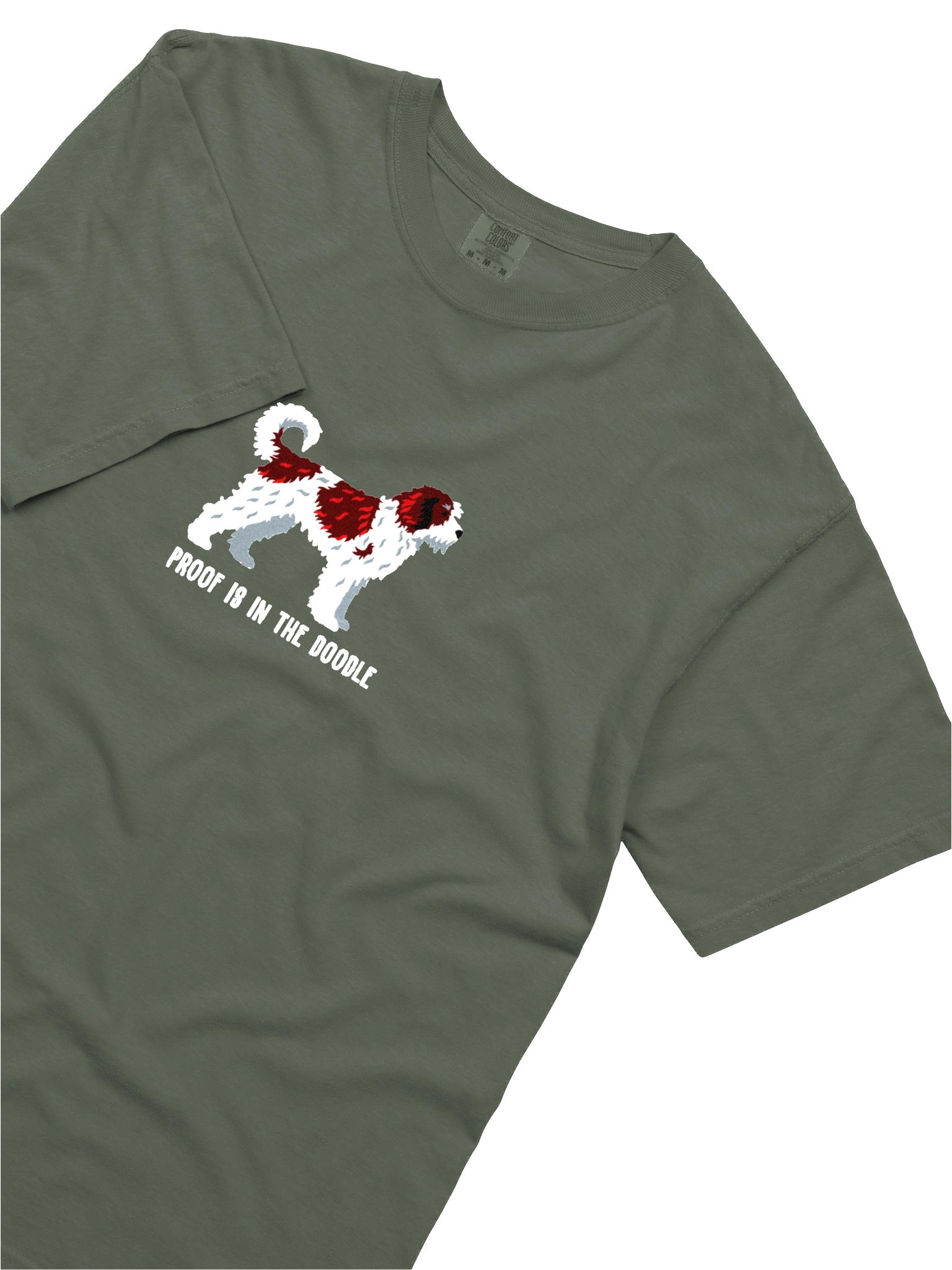 Proof Is in the Doodle T-Shirt(Embroidered) of a Doodle(Chocolate & White) product image (8)