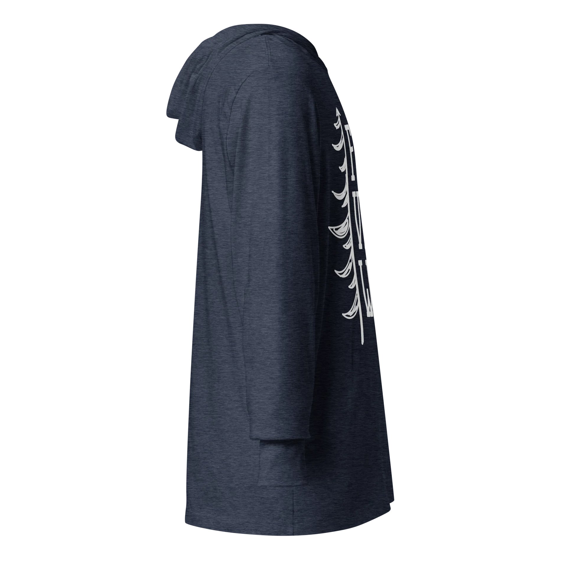 Timber Logo in White | Soft Triblend | Unisex Hoodie Shirt product image (4)