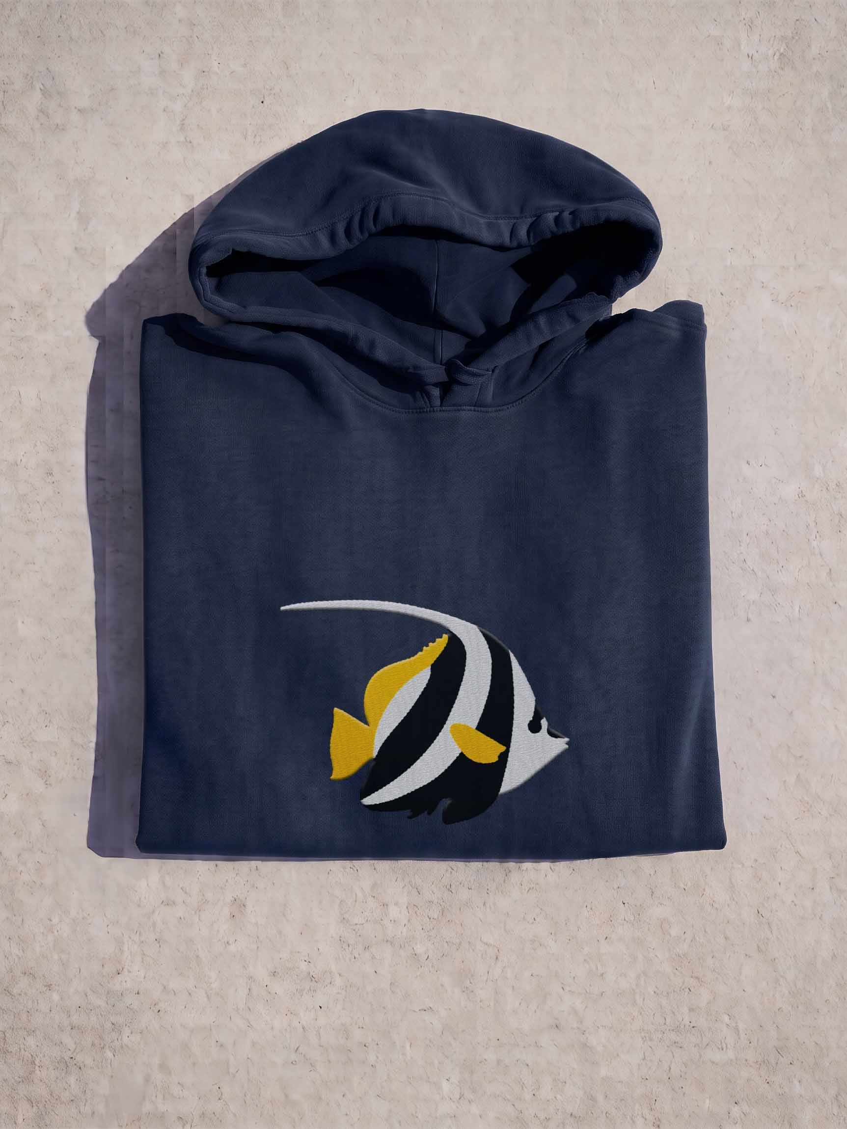 Bannerfish Embroidered Hoodie | Saltwater Reef Aquarium & Ocean Lover Apparel product image (1)