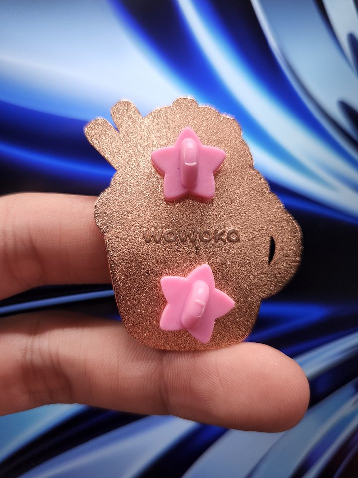 Enamel Pin - Zodiac Drinks - Cappuccino Lamb w/ Coffee Cookie Sticks product image (2)