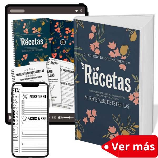 Recetario Imprimible de Panadería y Confitería para Escribir product image (1)
