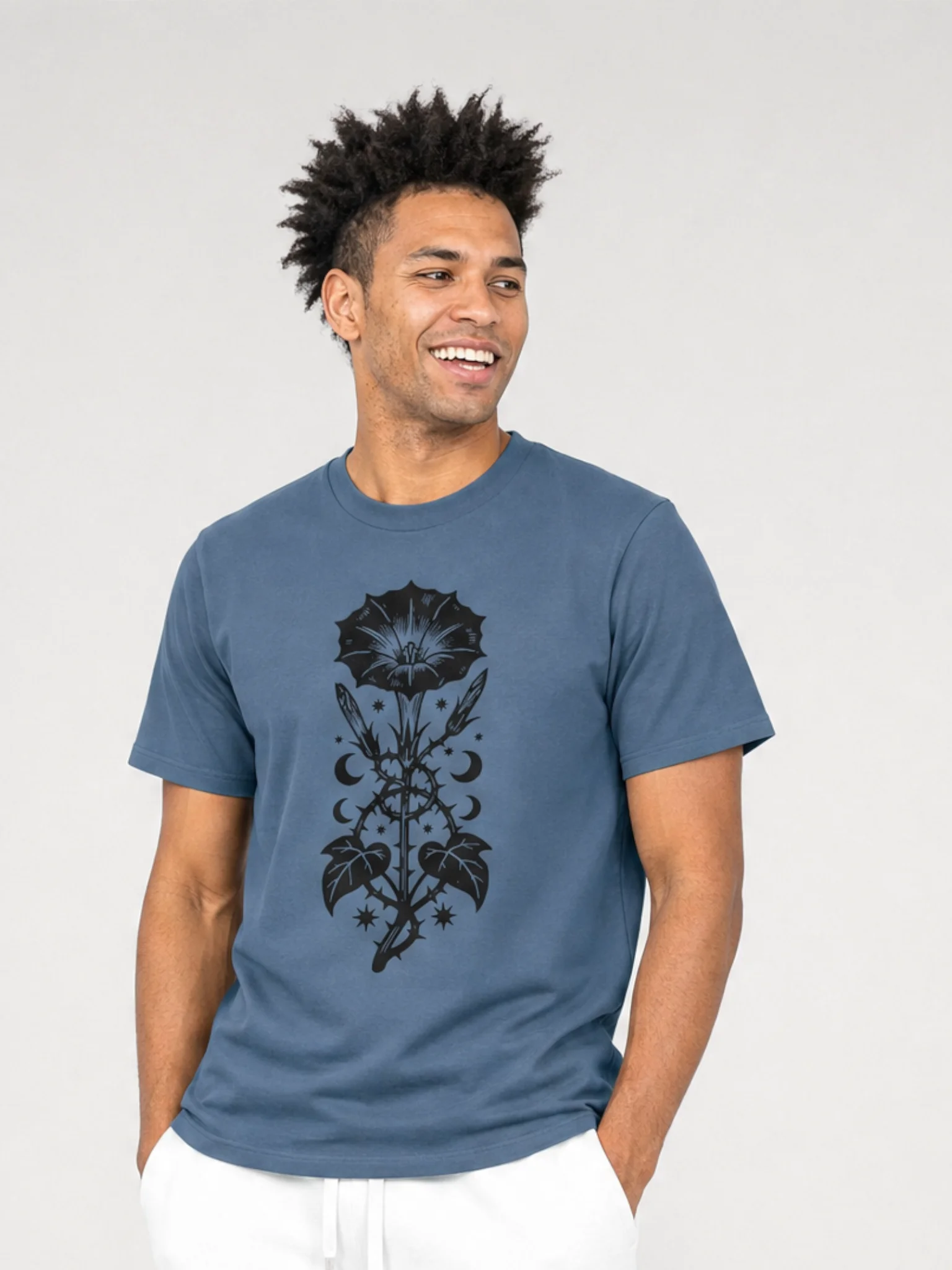 Moonflower Floral Graphic T-Shirt product image (1)