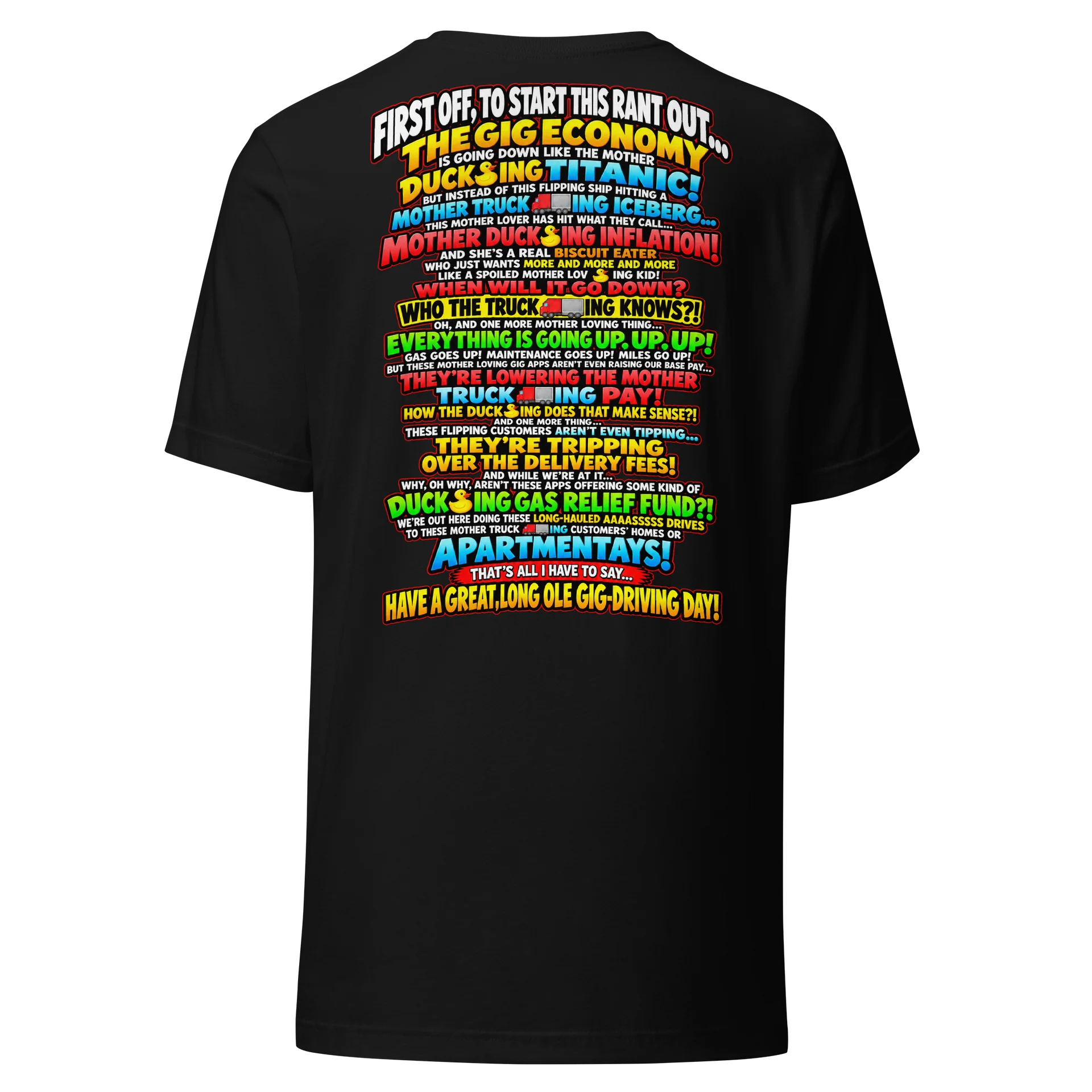 The Mother Goosing Inflationship – Gig Economy Rant Tee product image (5)