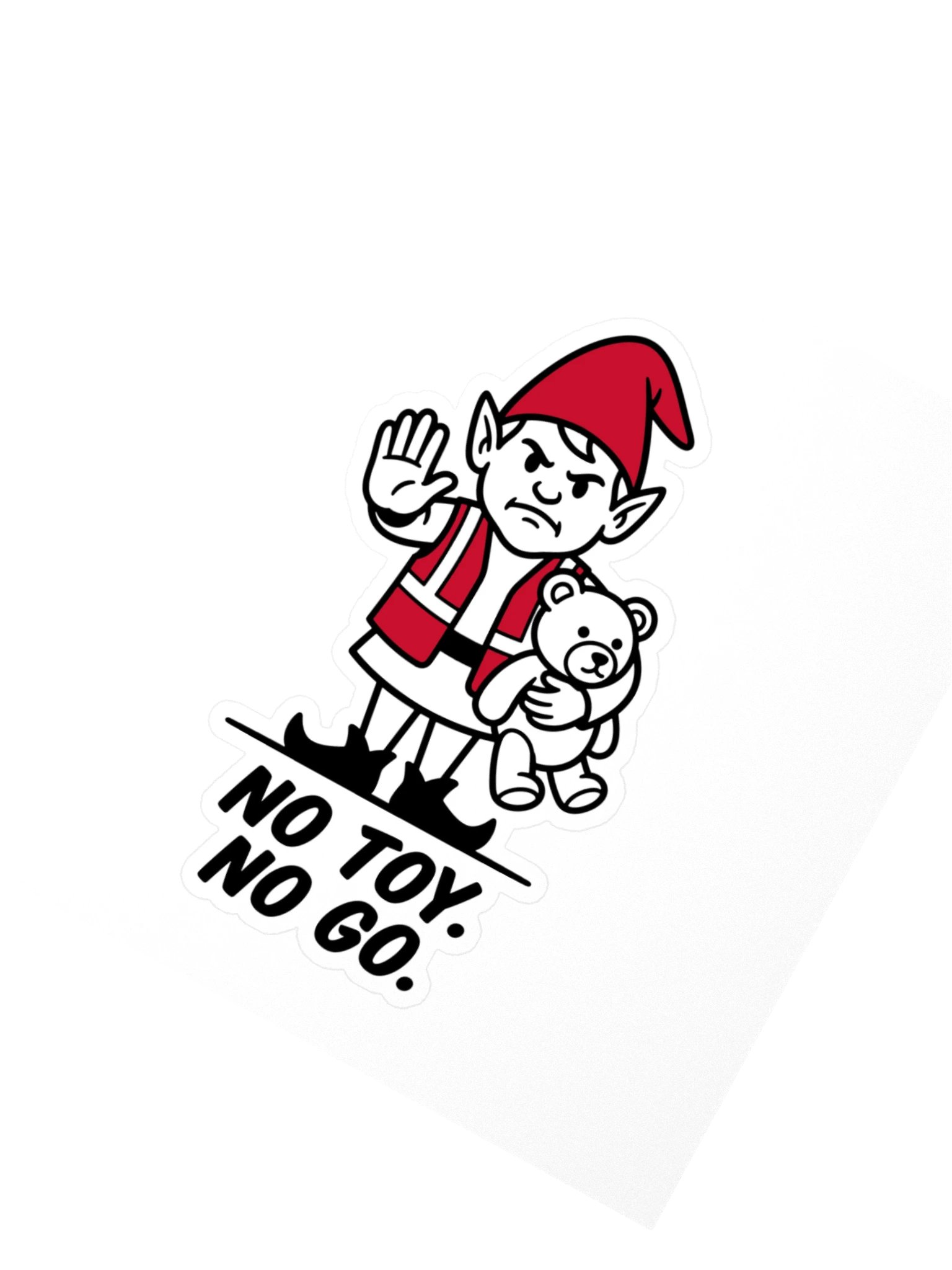 No Toy. No Go. Elf Sticker product image (2)