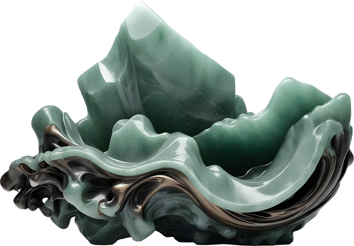 Jade Signature – Abstract Jade Sculpture product image (1)