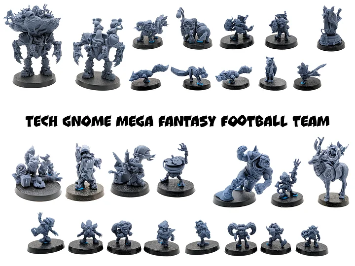 Tech Gnome Mega Fantasy Football Team - UGNI Miniatures product image (1)