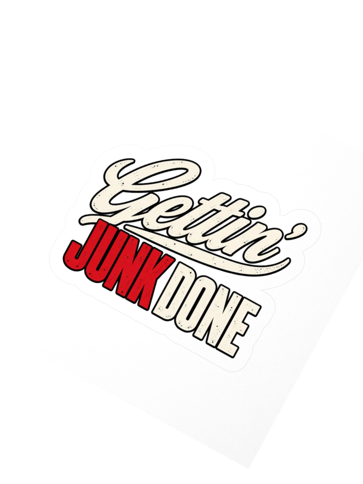 Gettin' Junk Done Logo Sticker product image (4)