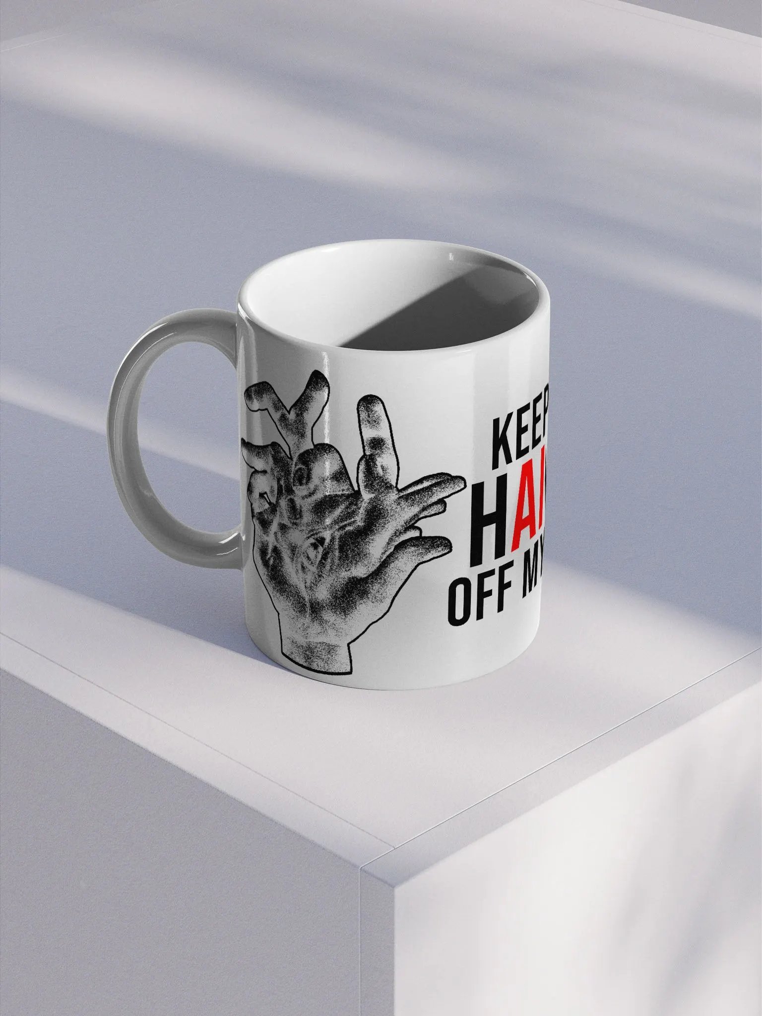 KEEP YOUR HANDS OFF MY ART - Mug benefiting the fight against AI generators product image (1)
