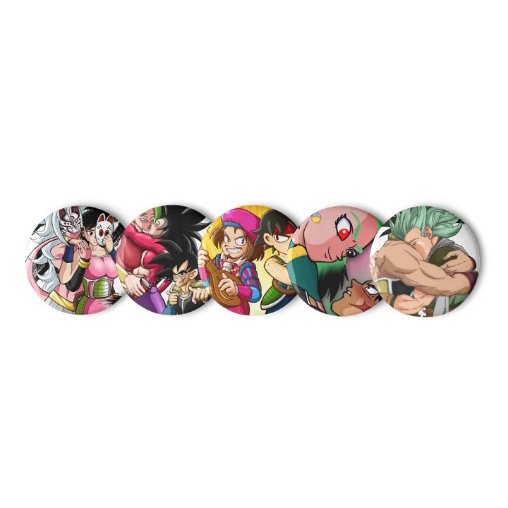 Dandelion & Bardock Pin Badges product image (3)
