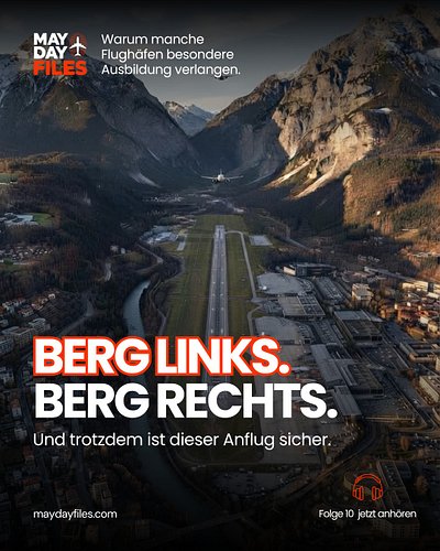 🏔️Berge direkt neben der Landebahn. Schlechtes Wetter. Begrenzte Sicht. Enge Flugwege.

Für manche Flughäfen reicht die norma...