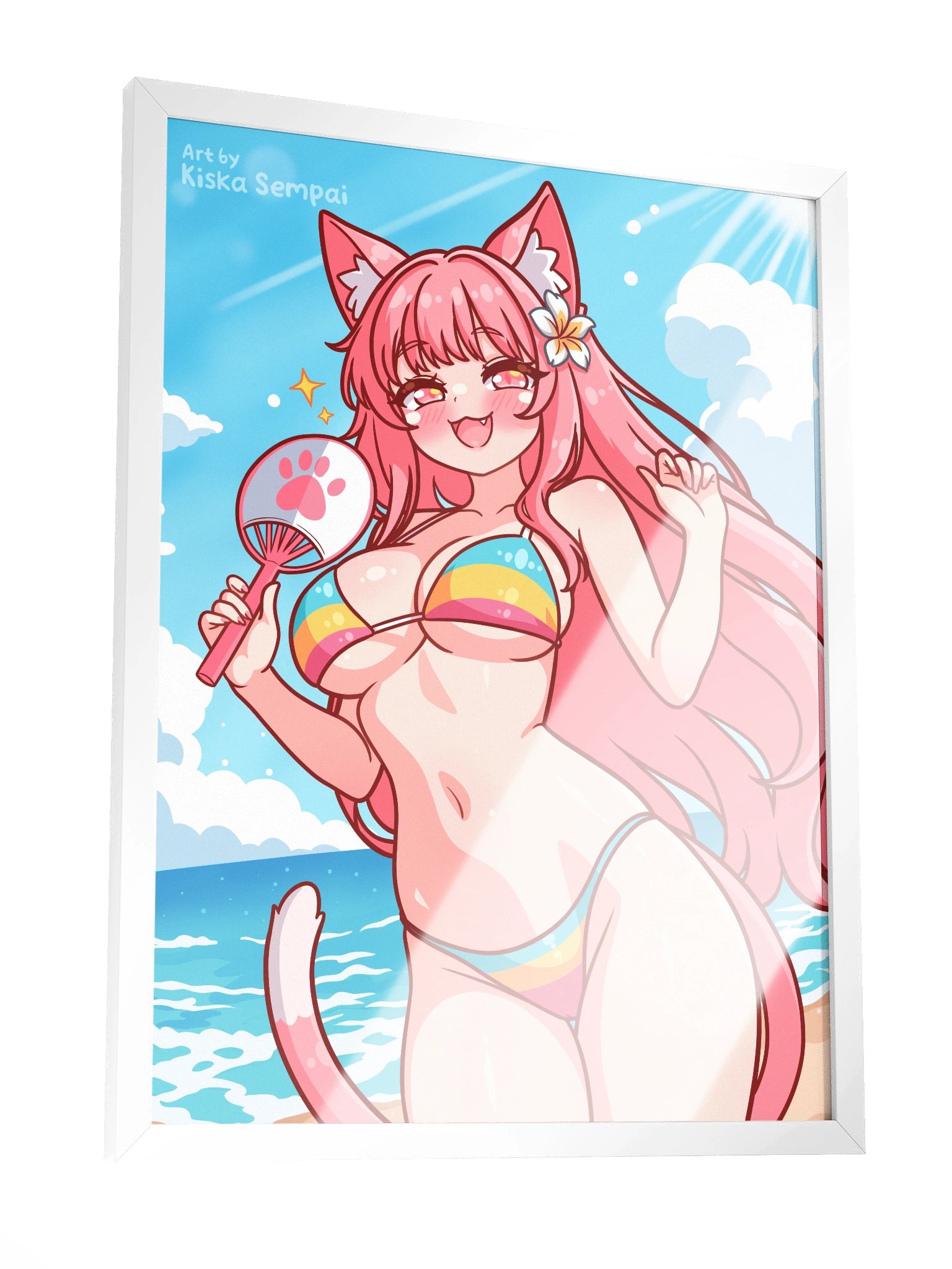 Kiska on the beach ☆ Framed Wall Art product image (1)