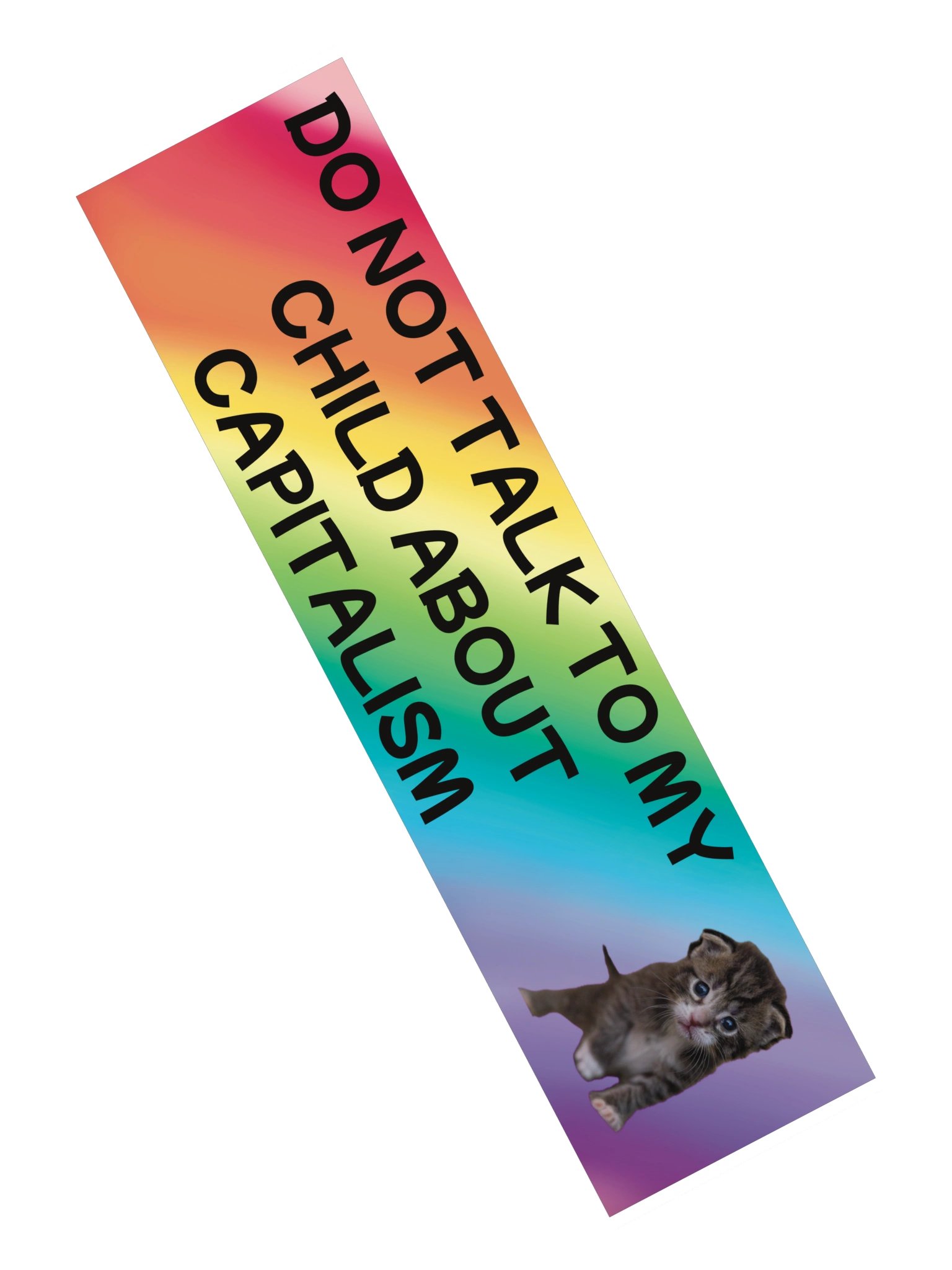 Do Not Talk To My Child About Capitalism Bumper Sticker product image (2)
