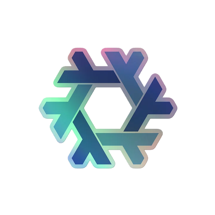 NixOS Logo Kiss-Cut Holographic Sticker product image (2)