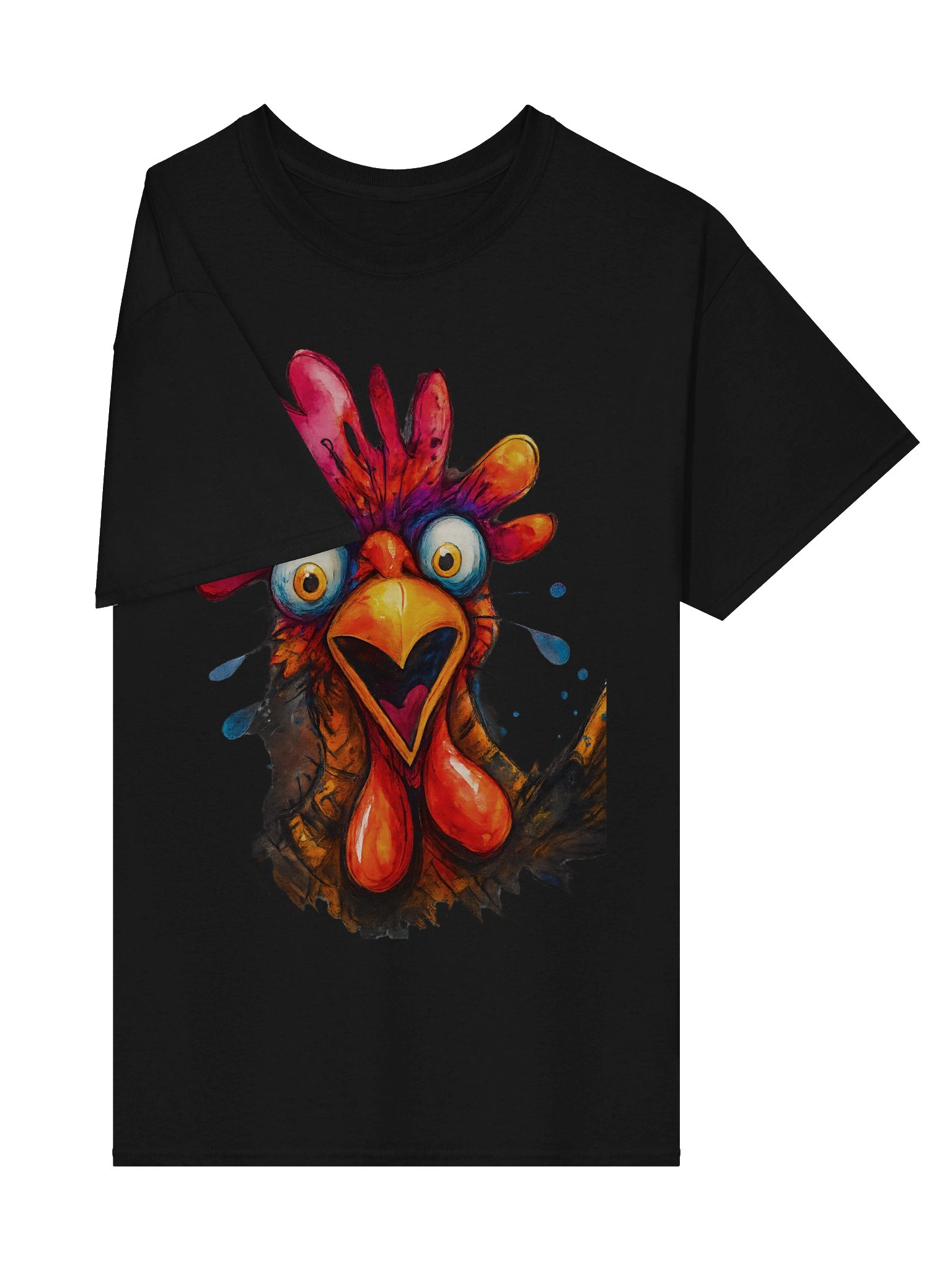 Vibrant Rooster Surprise T-Shirt product image (32)