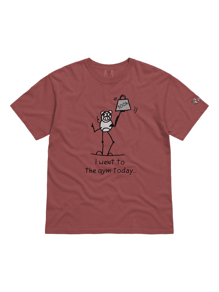'I went to the gym today' Pupsies! Heavyweight T-Shirt product image (5)