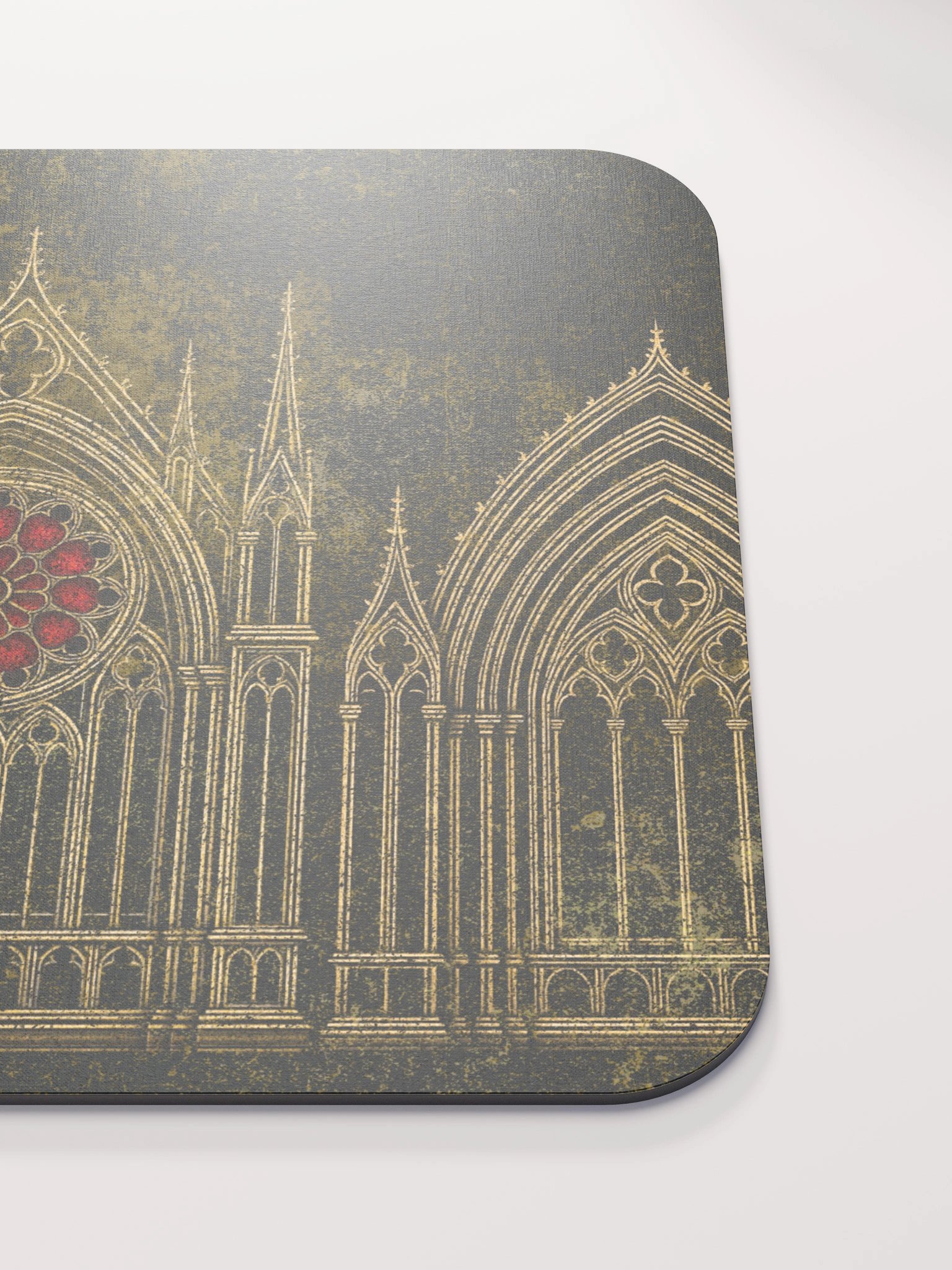 Gothic Cathedral Rose Window Mouse Pad 8.7" × 7.1" product image (6)
