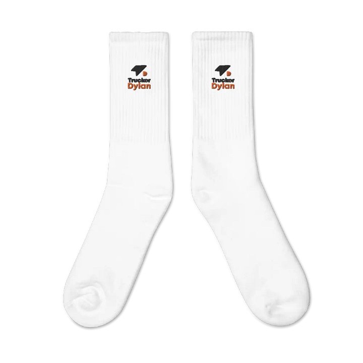 First Edition: TruckerDylan Socks with Logo in Black & Orange product image (2)
