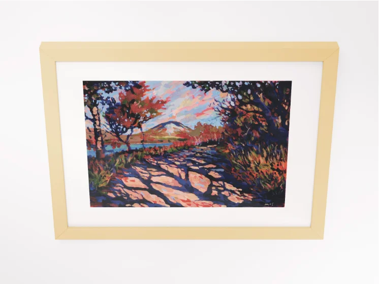 250809 Mount Errigal Poster Print. Framed product image (12)