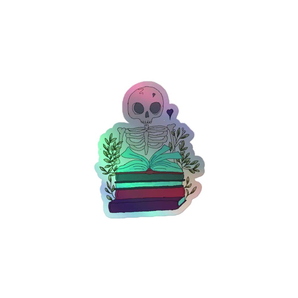Skelly Book Club Holographic Stickers product image (1)