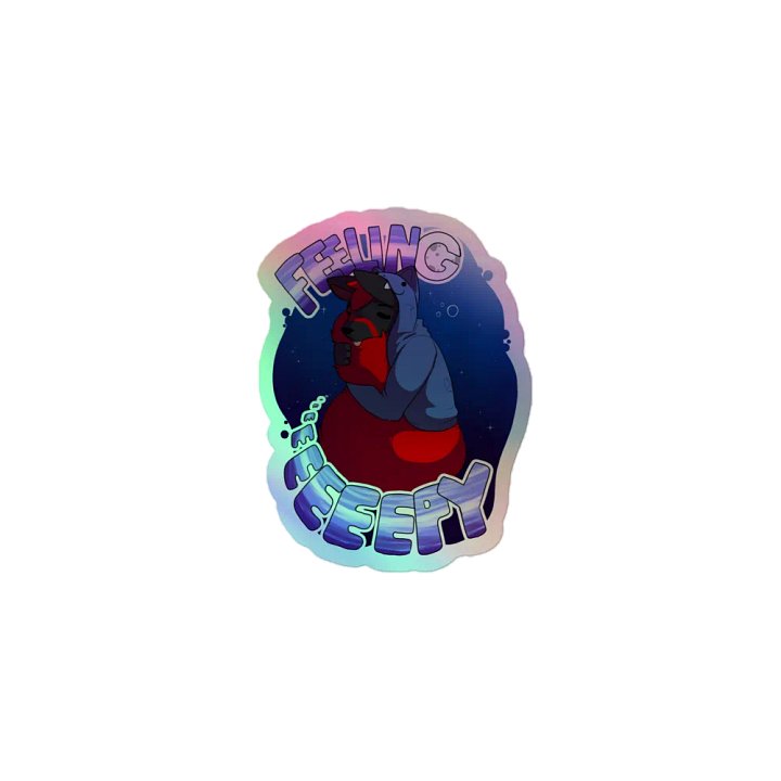 Feeling Eeeeeeeeepy Holographic Sticker product image (1)