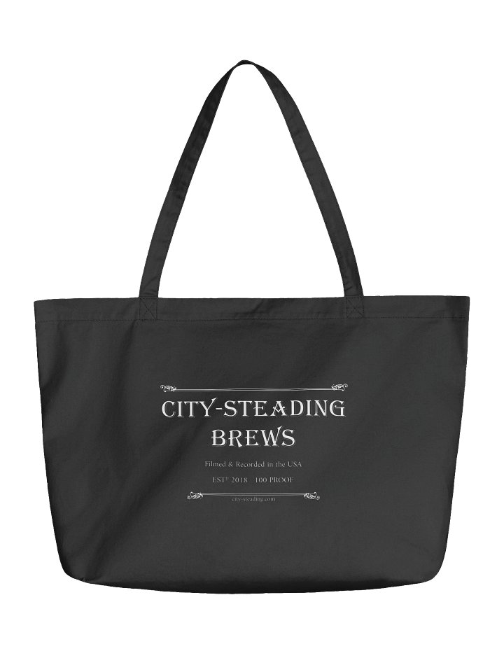 City-Steading Brews Label Tote product image (1)