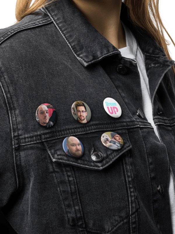 Team StreamUP Pin Button Set product image (4)