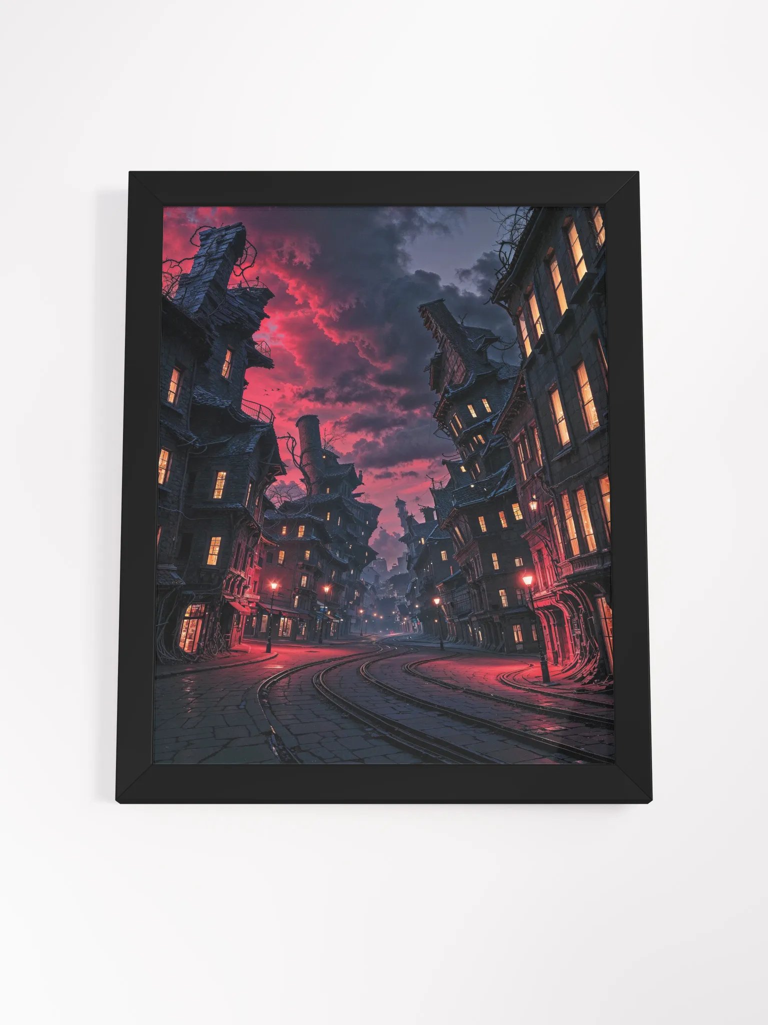 Twilight on Ashen Row Framed Print product image (21)