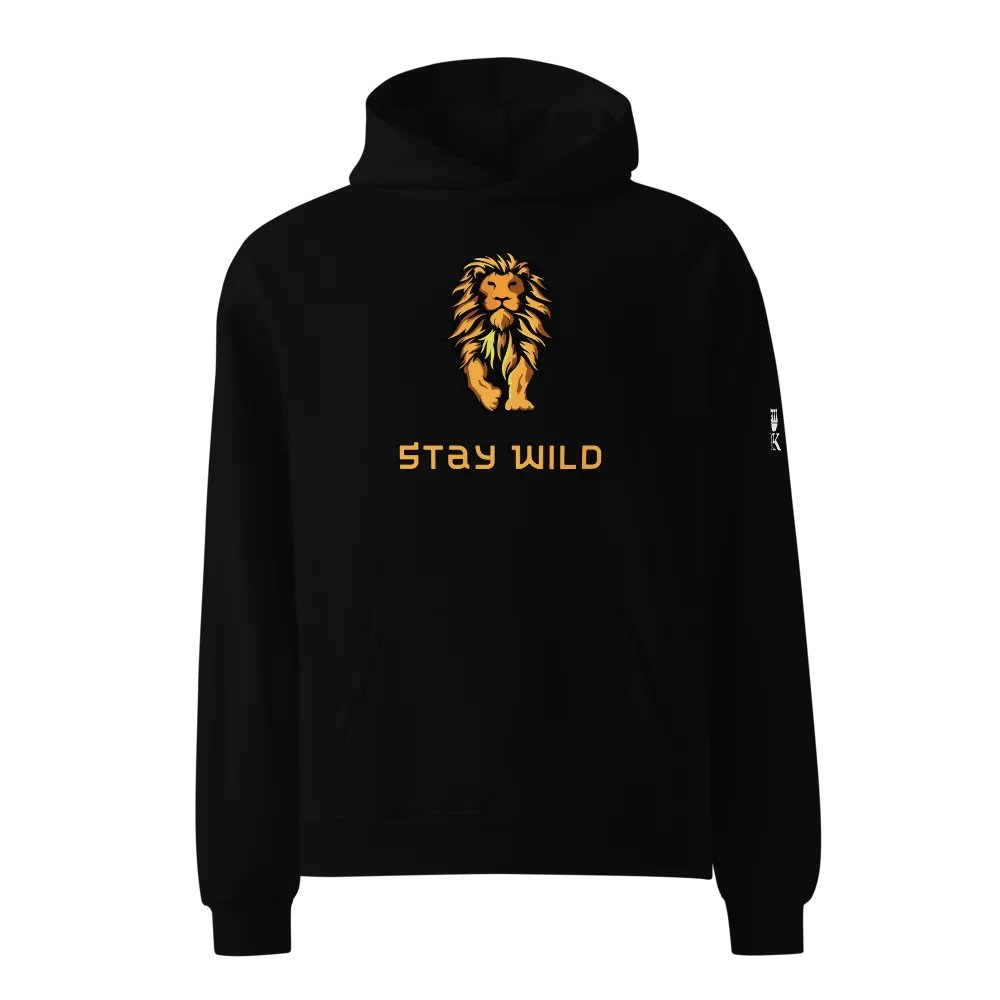 Stay Wild: Embrace the Lion Within Relaxed Fit Hoodie product image (6)