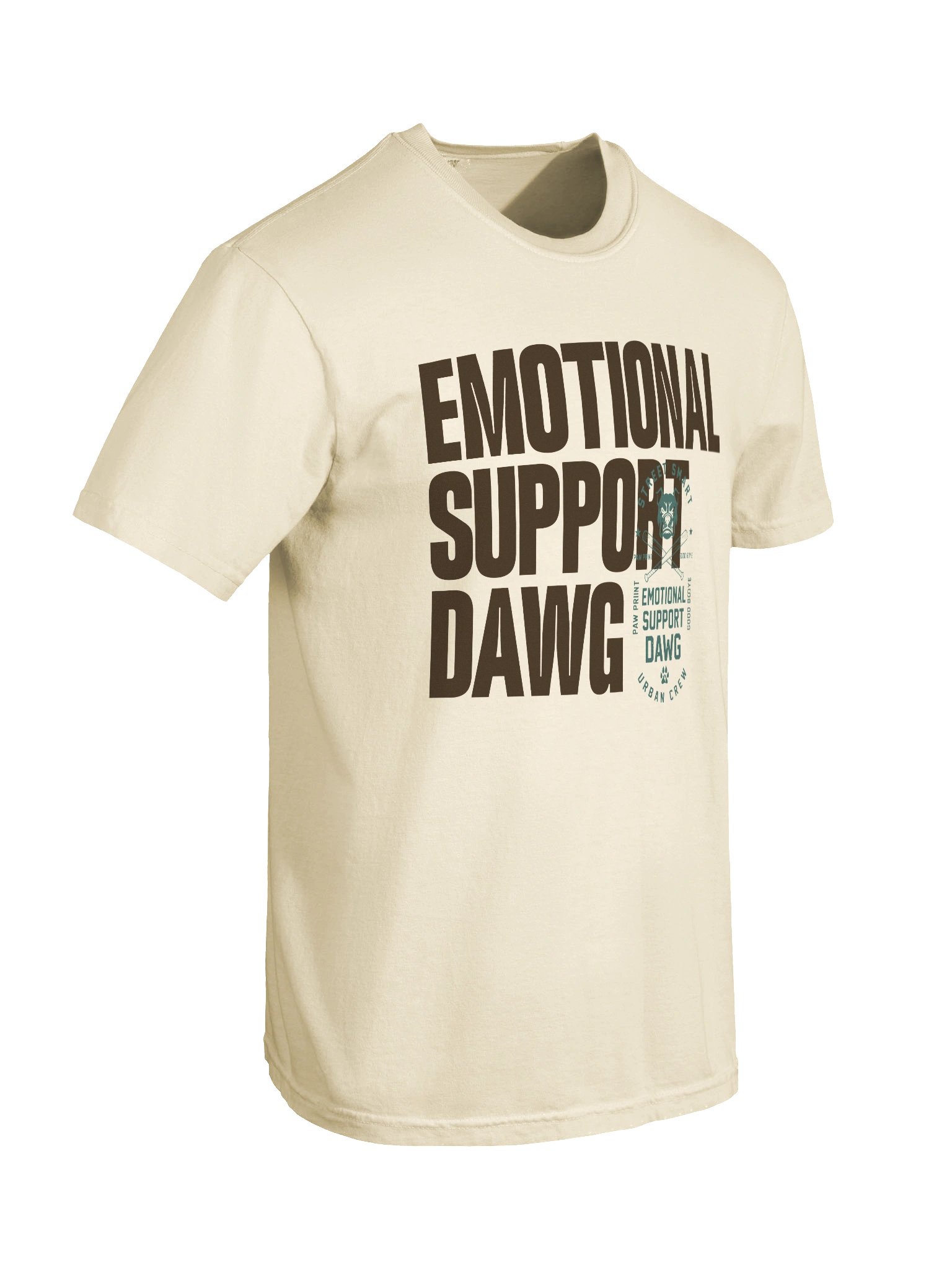 Emotional Support Dawg (Cream Tee) product image (8)