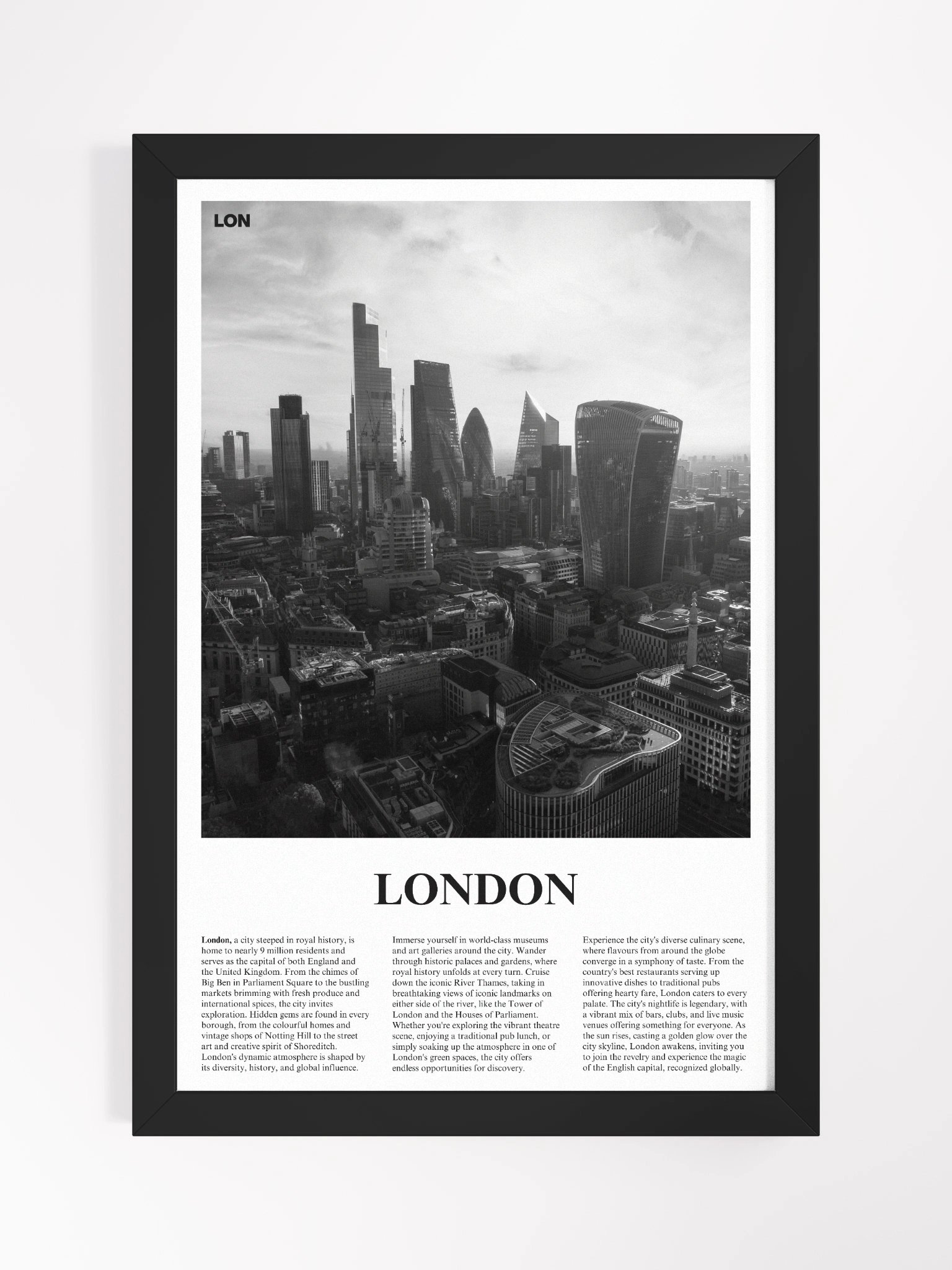 London 03 Newspaper Poster | Framed product image (5)