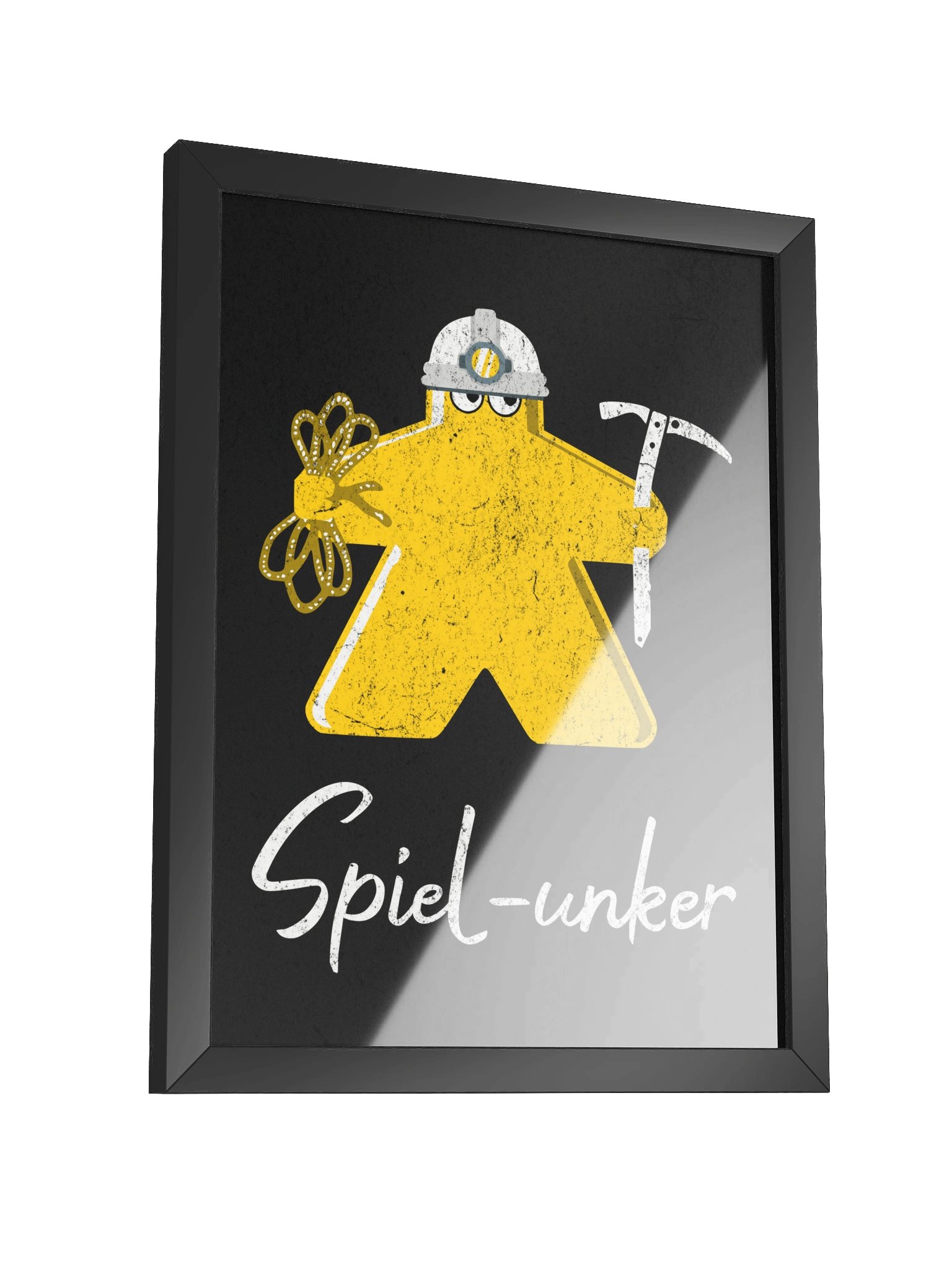 Spelunker Meeple Board Game Room Poster - FRAMED product image (3)