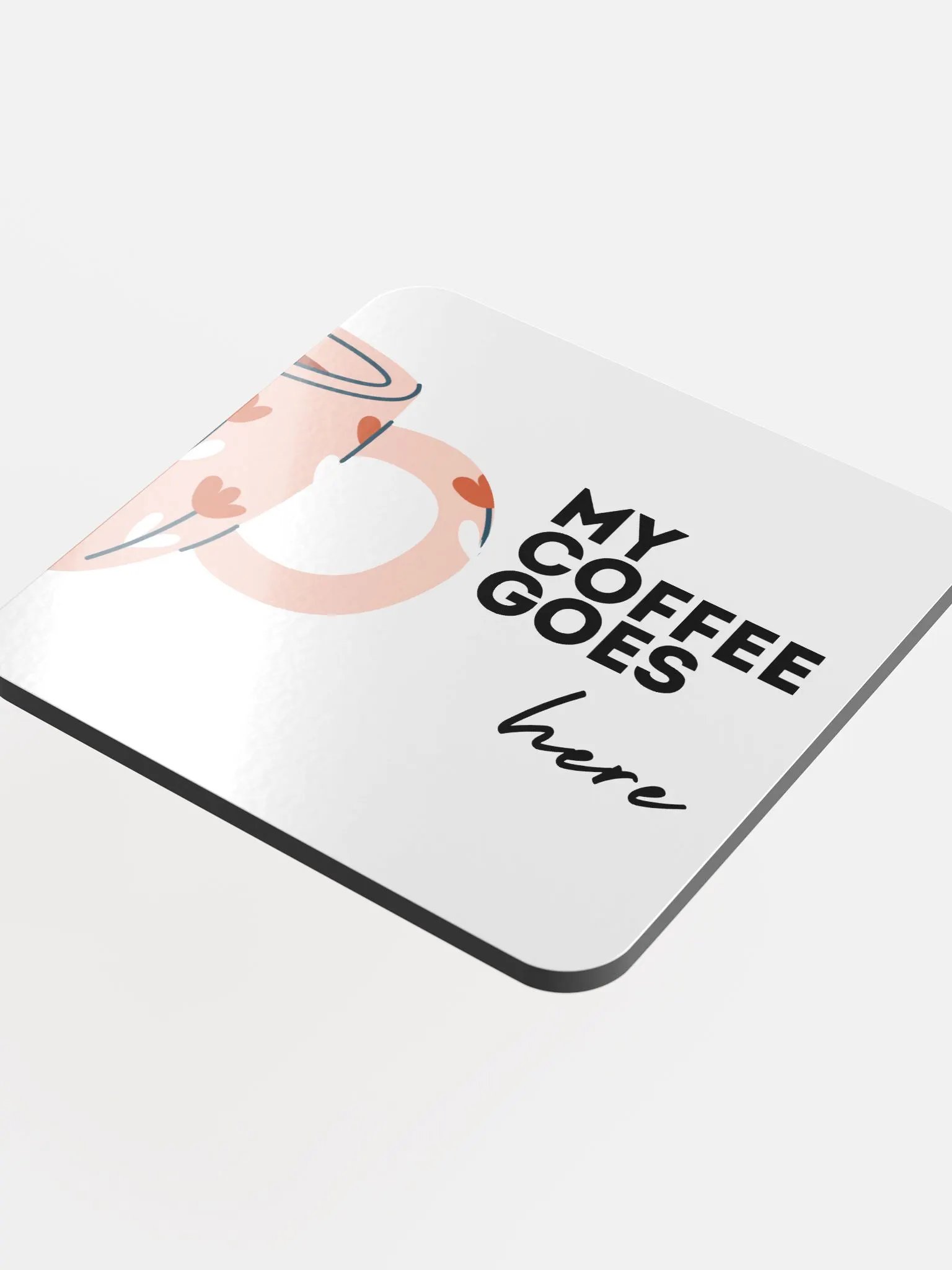 My Coffee Goes Here Cork Coaster Set product image (4)