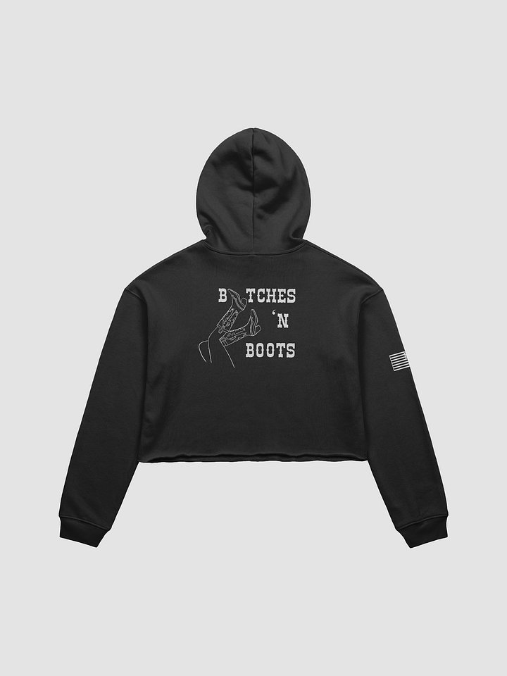 BnB Classic Crop Hoodie - White product image (7)