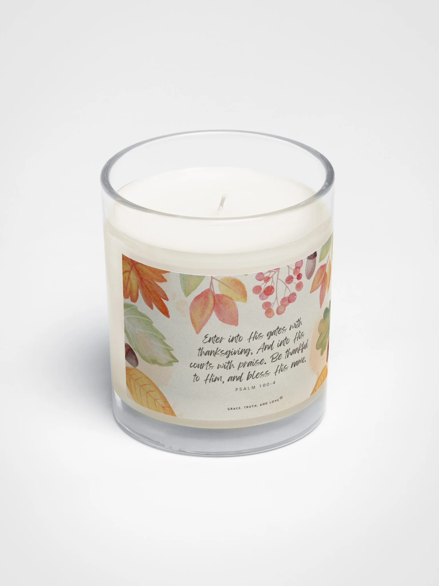Psalm 100:4 Candle product image (2)