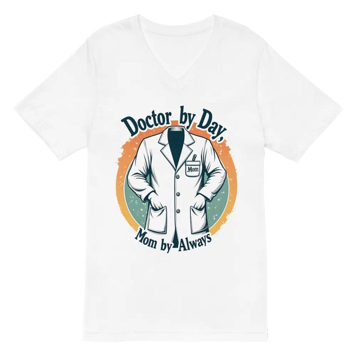 Doctor by Day, Mom by Always v-neck tee product image (2)