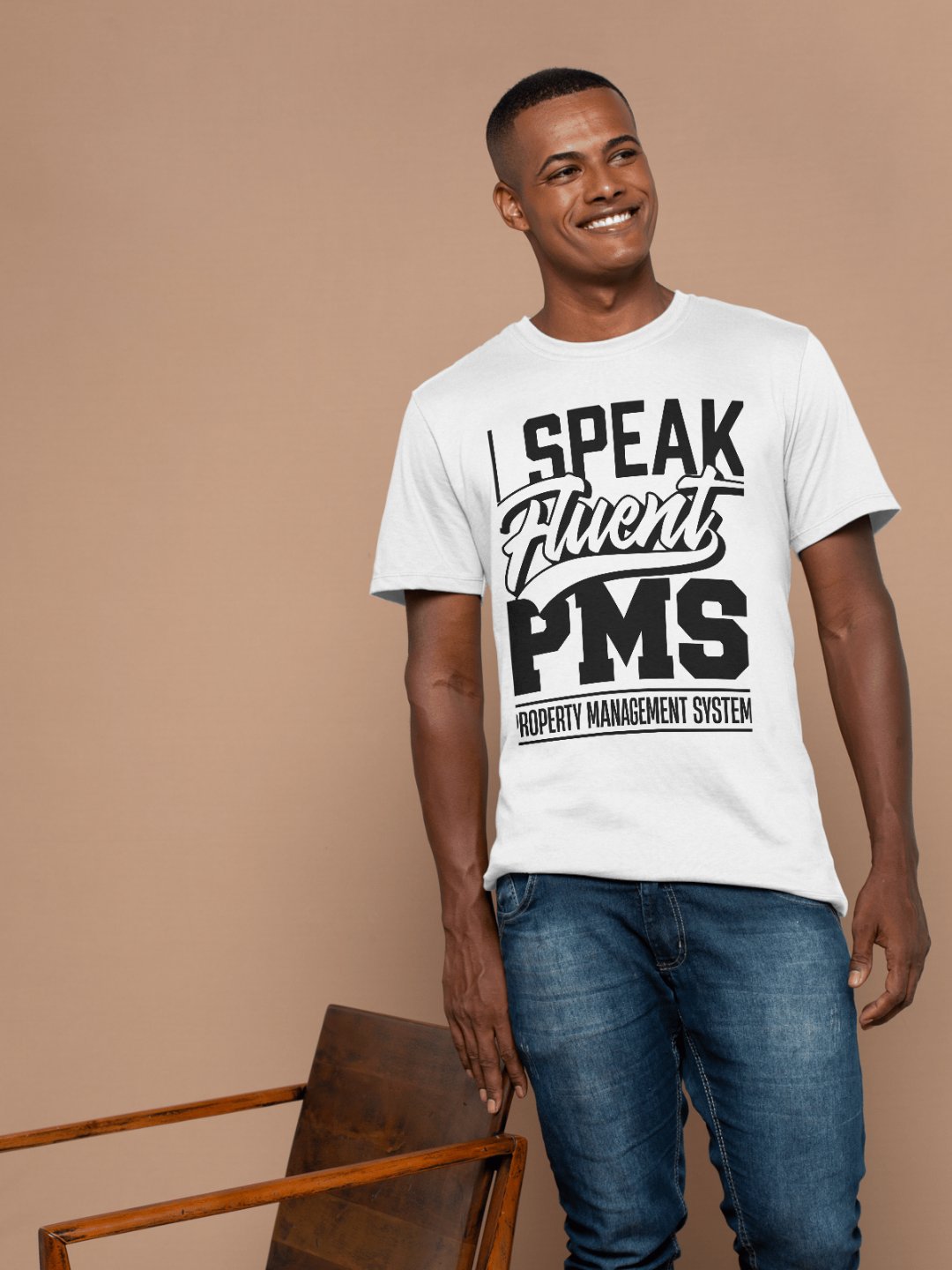 Hotel T-Shirt – I Speak Fluent PMS, Property Management System (White) product image (10)