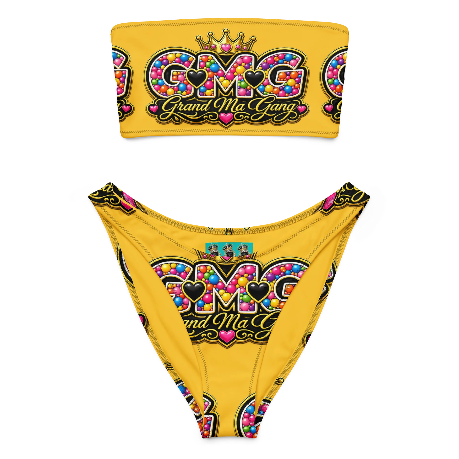 GMG Bubblegum Crown Bikini Set — Grand Ma Gang Limited Edition product image (1)