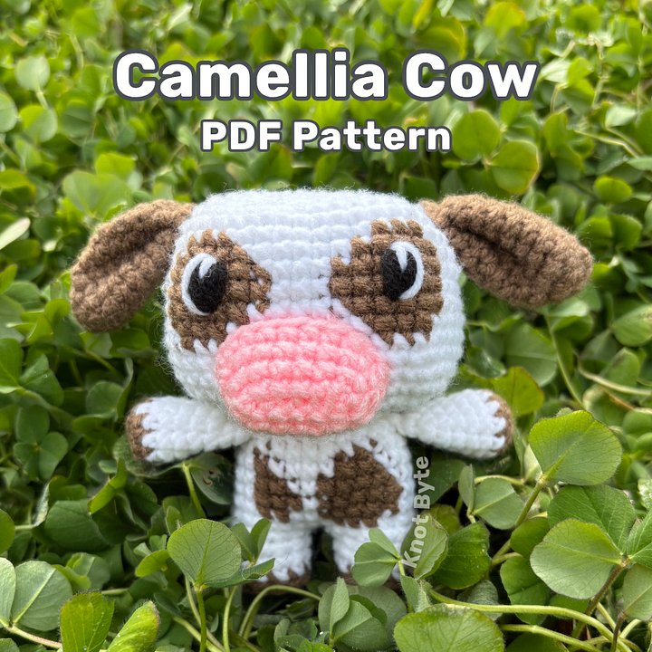 Camellia Cow PDF Pattern product image (1)