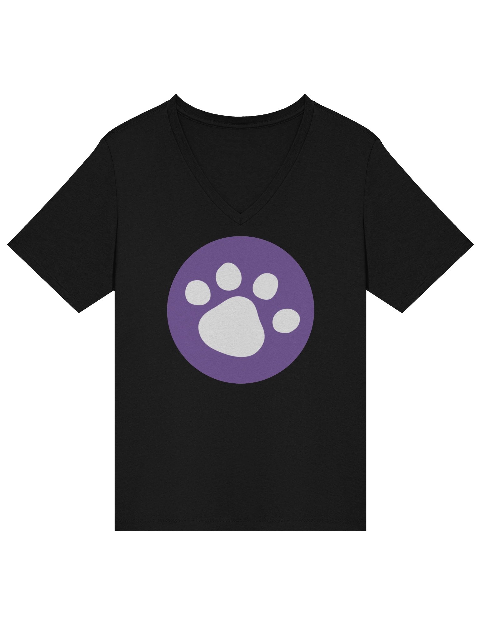 Purple Pawprint V-Neck product image (3)