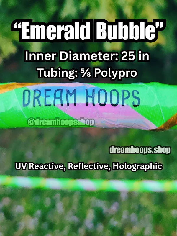 Emerald Bubble - 25'' 5/8 Hula Hoop product image (1)